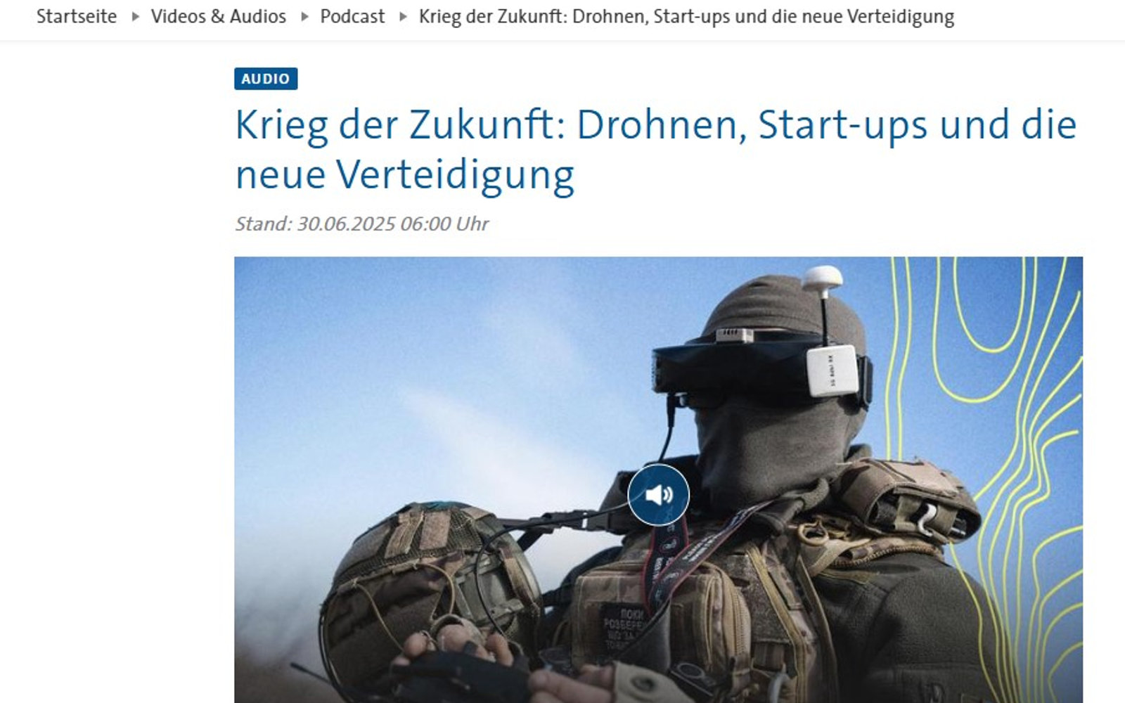 Krieg der Zukunft: Drohnen, Start-ups und die neue Verteidigung